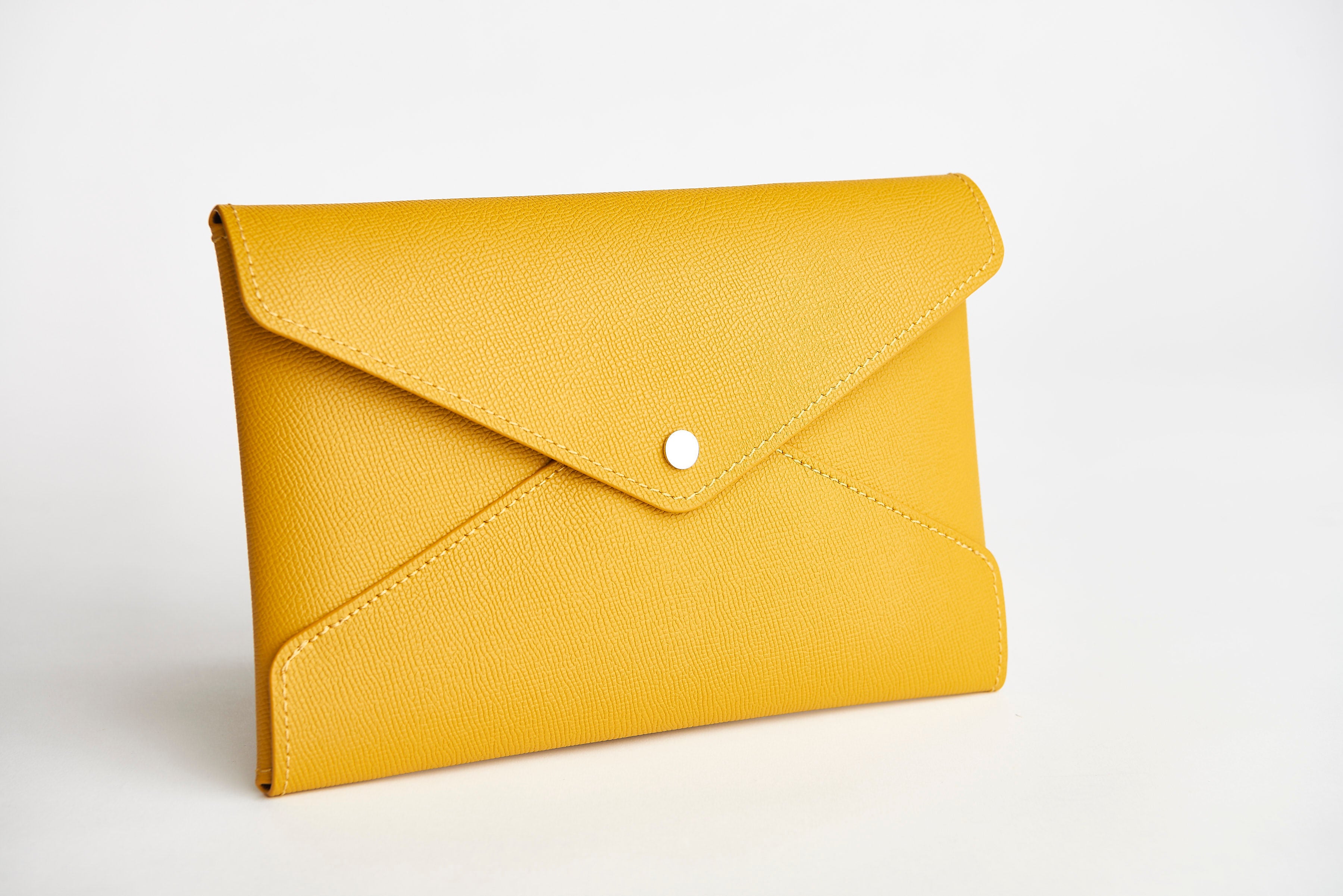 Soul Carrier x ASU Gold Epsom Leather Clutch