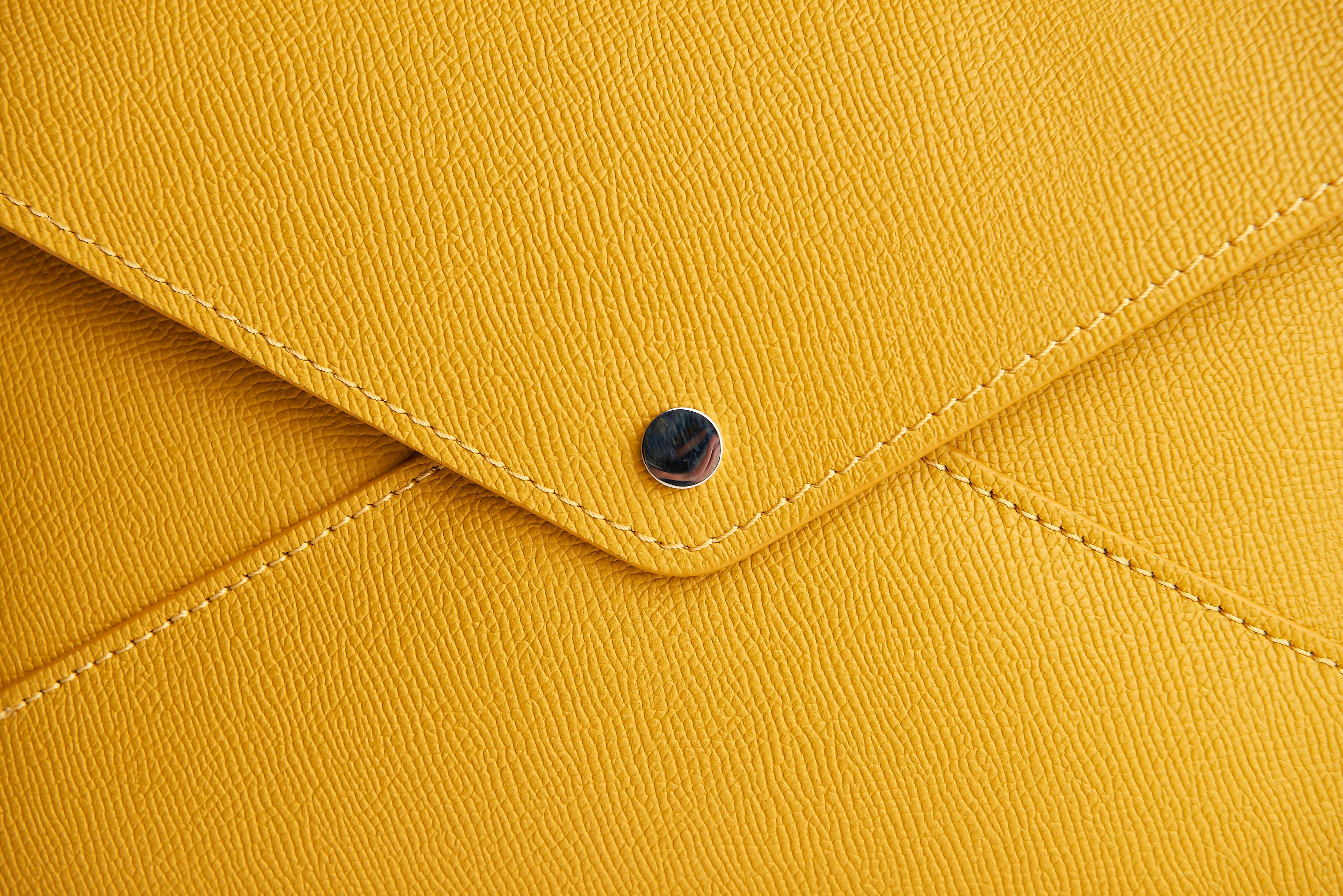 Soul Carrier x ASU Gold Epsom Leather Clutch