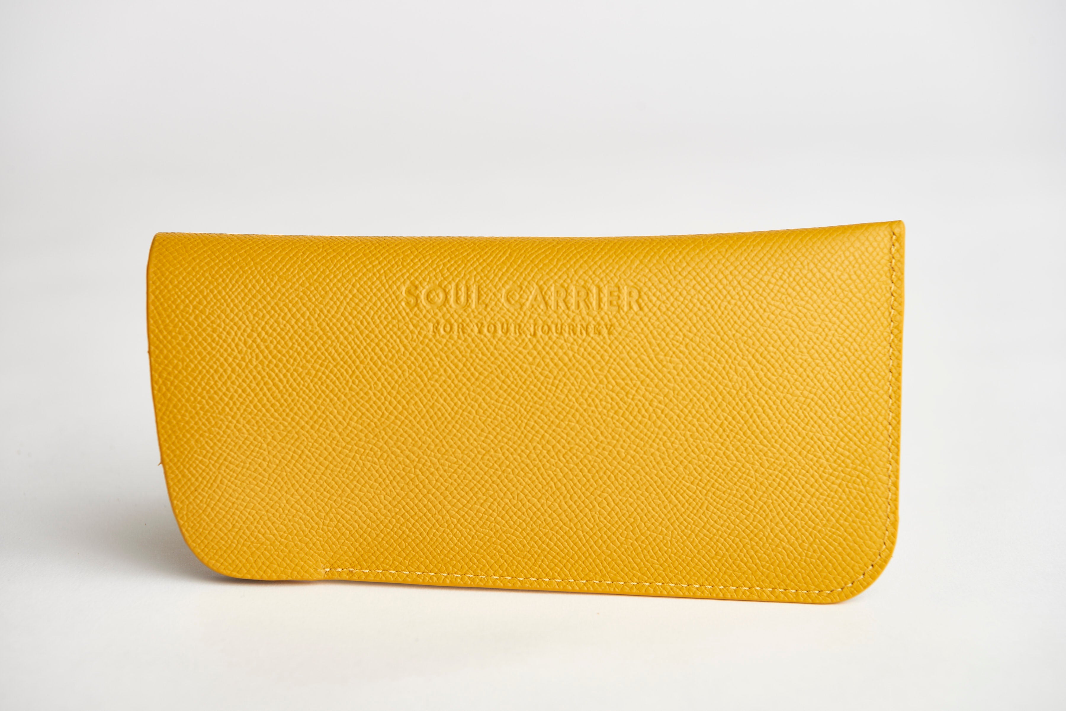 π‘ ASU Gold Epsom Leather Sunglass Case Holder