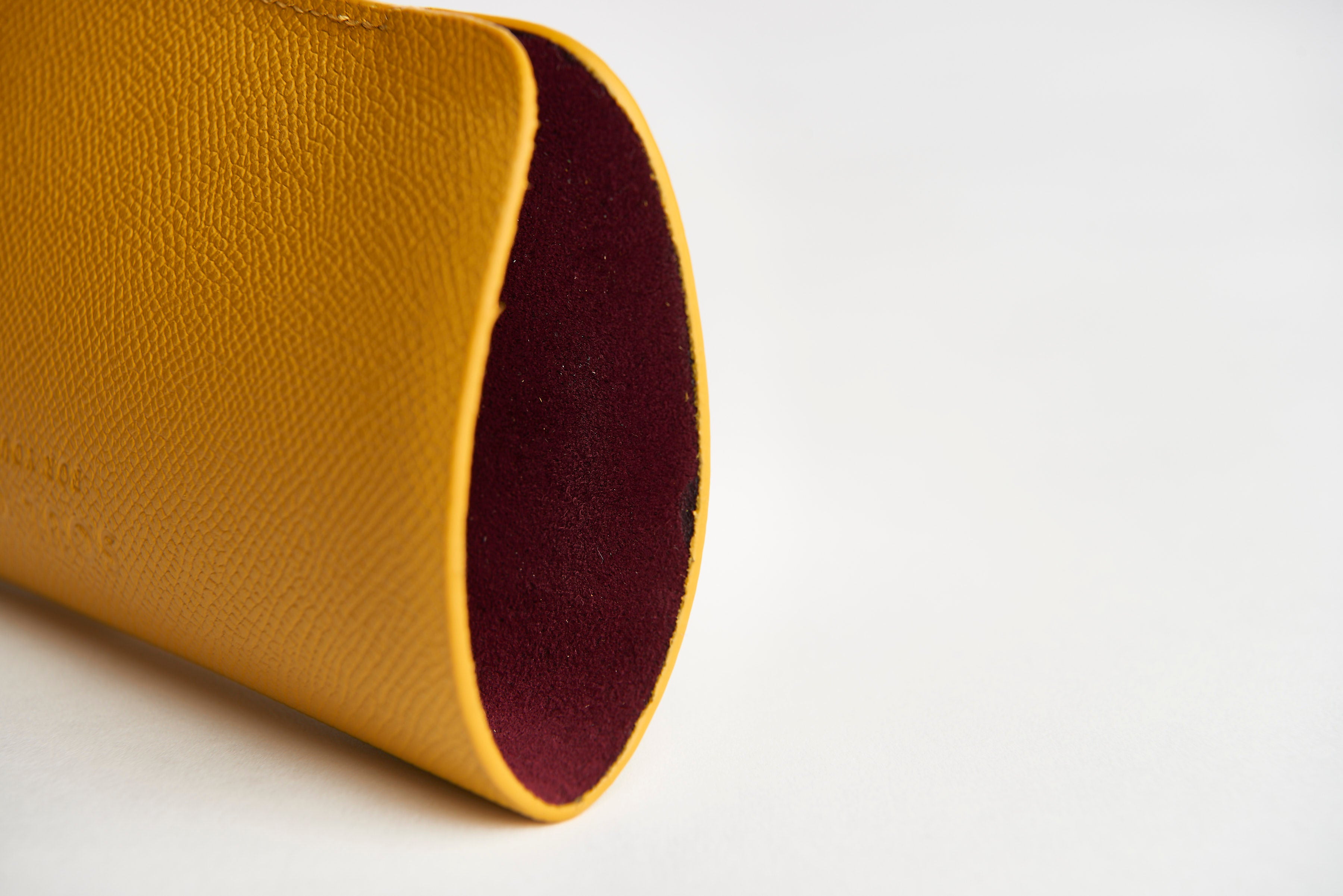 π‘ ASU Gold Epsom Leather Sunglass Case Holder