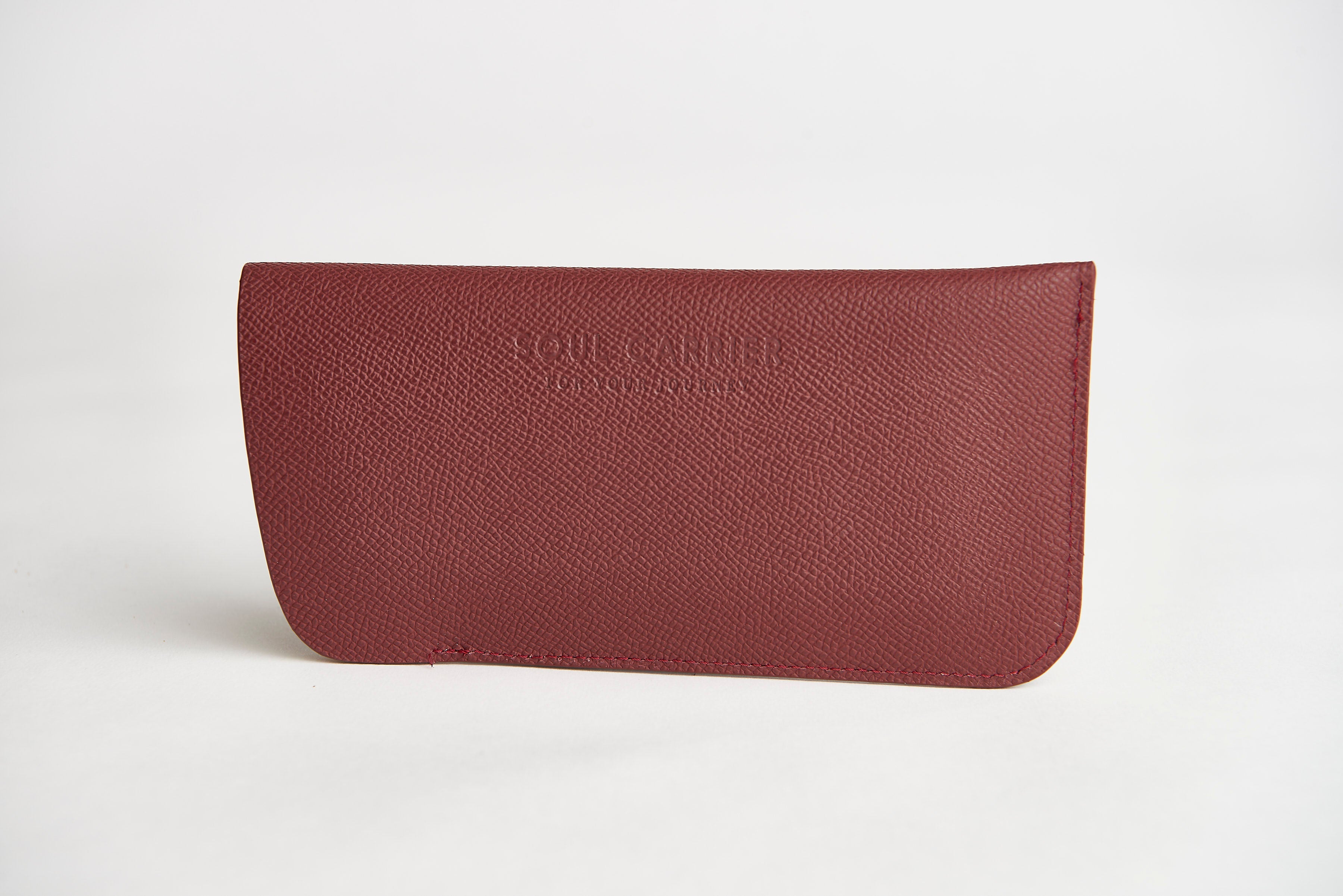 π΄ ASU Maroon Epsom Leather Sunglass Case Holder