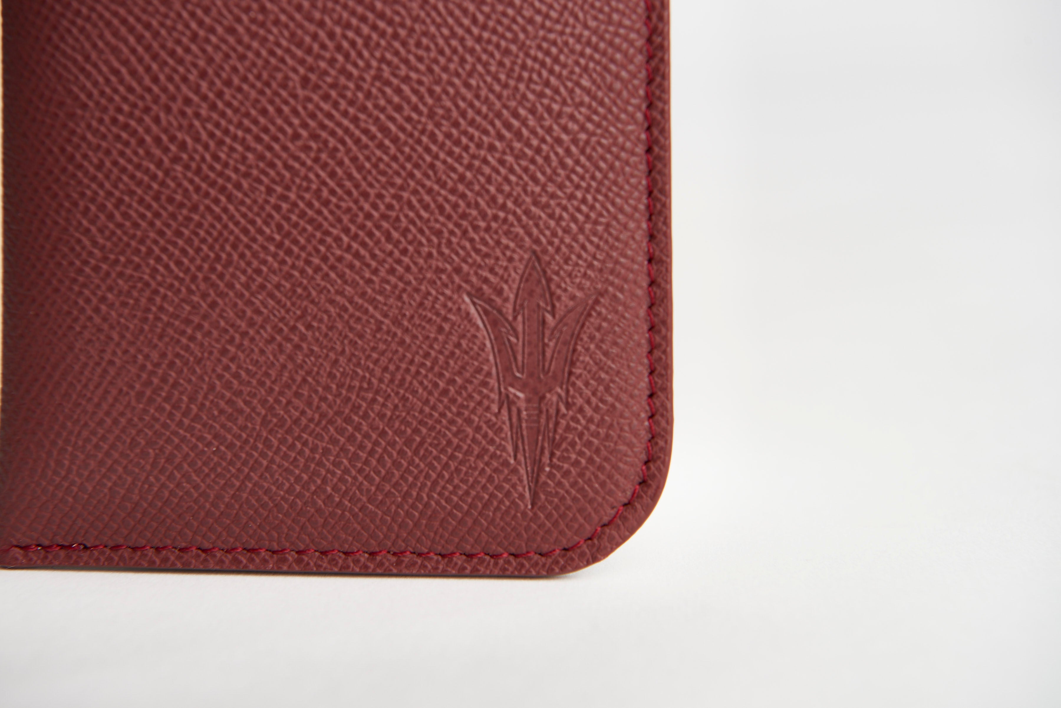 π΄ ASU Maroon Epsom Leather Sunglass Case Holder