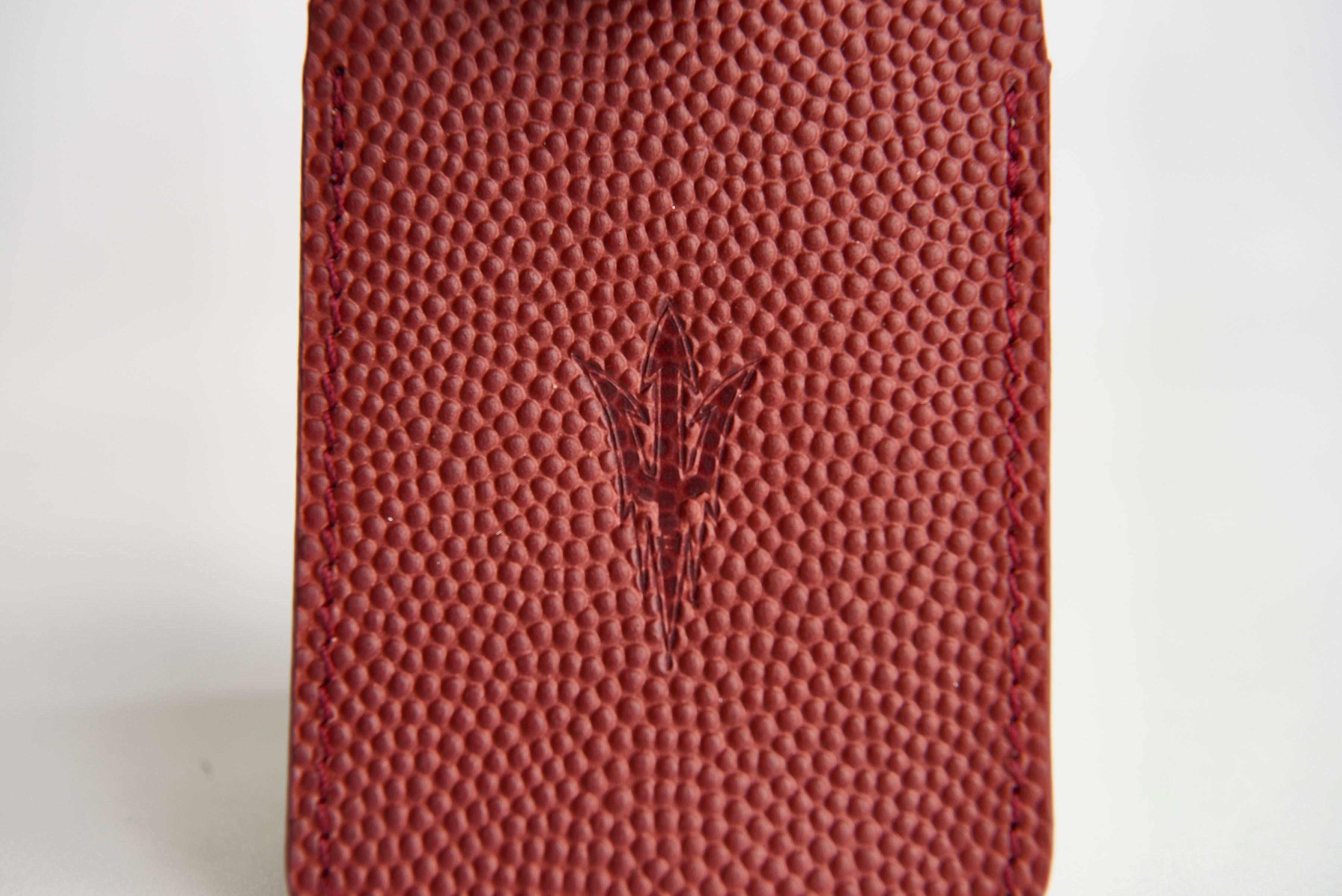 π ASU Football Leather Luggage Tag