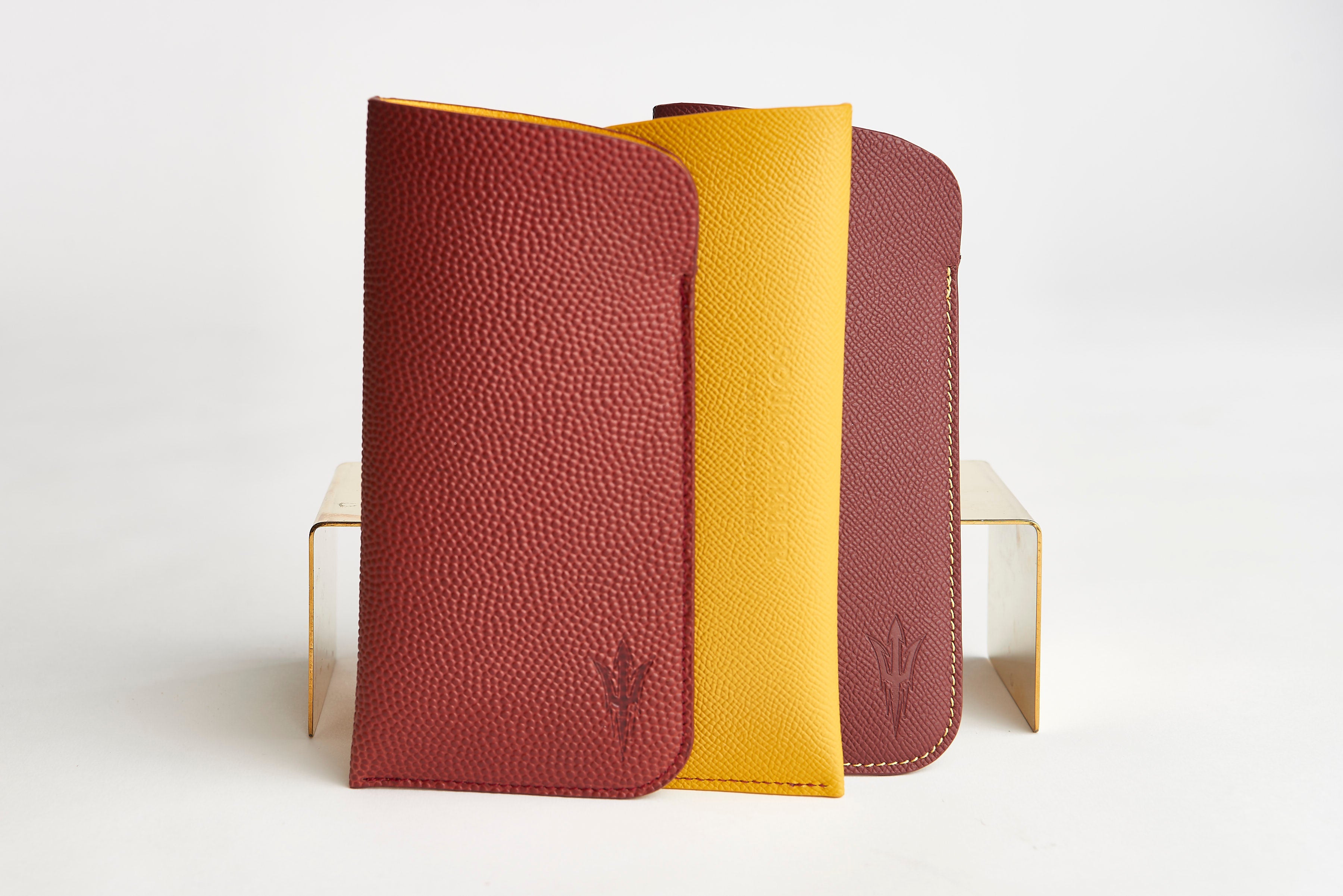 π΄ ASU Maroon Epsom Leather Sunglass Case Holder
