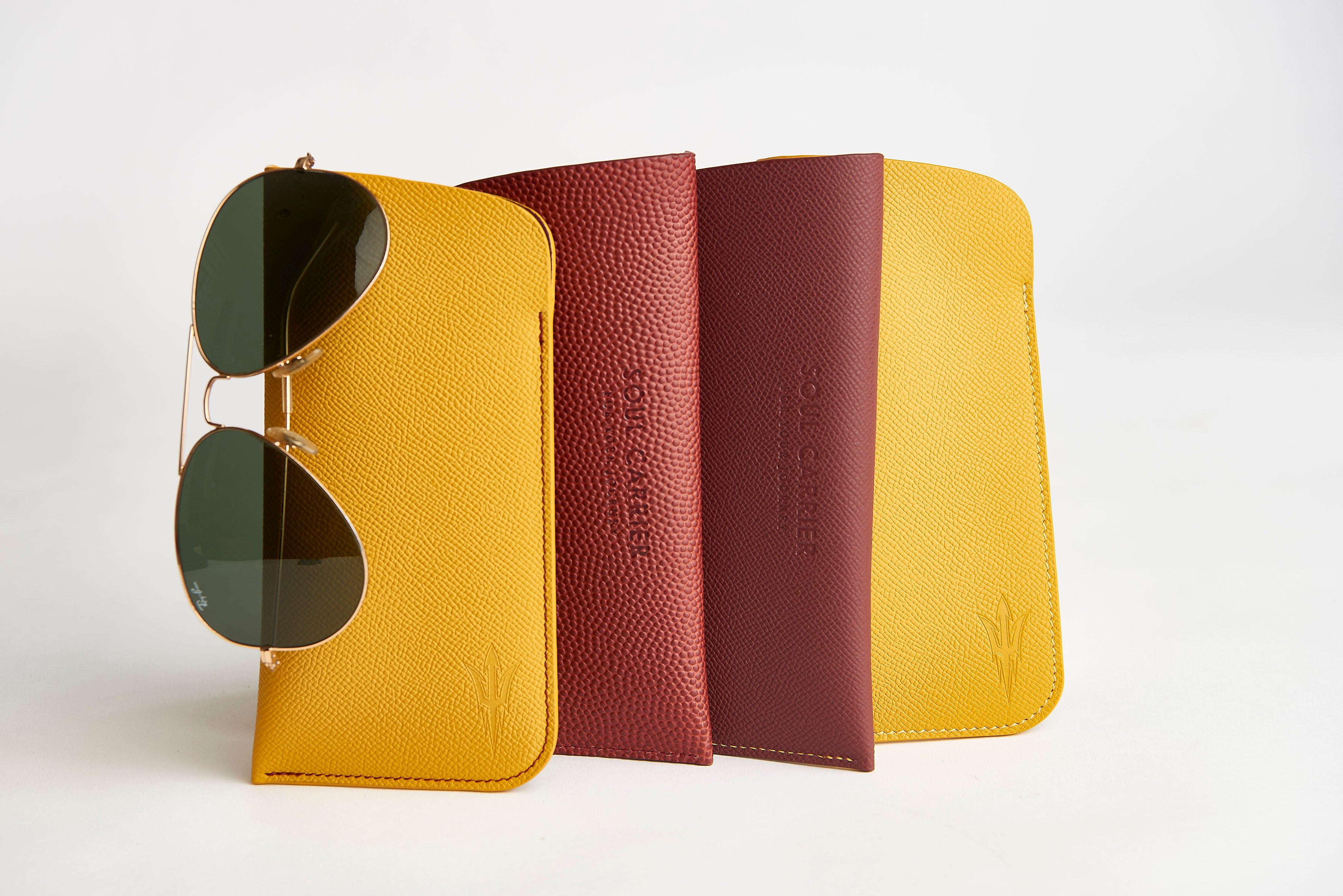 π ASU Football Leather Sunglass Case Holder