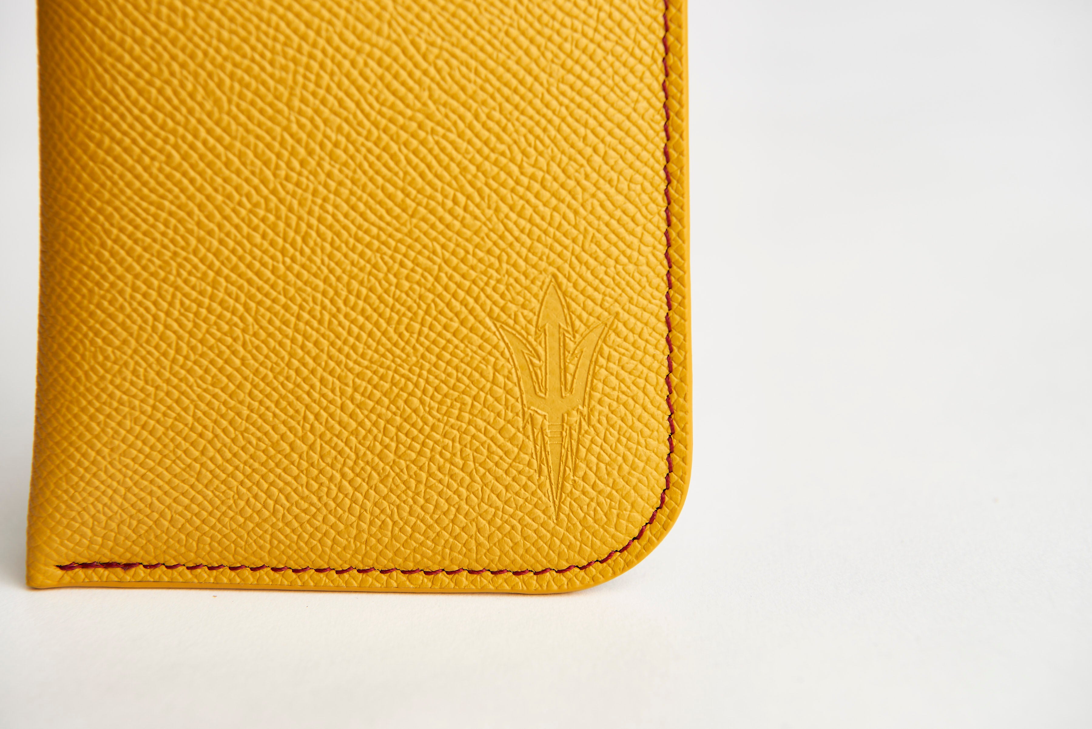 π‘ ASU Gold Epsom Leather Sunglass Case Holder