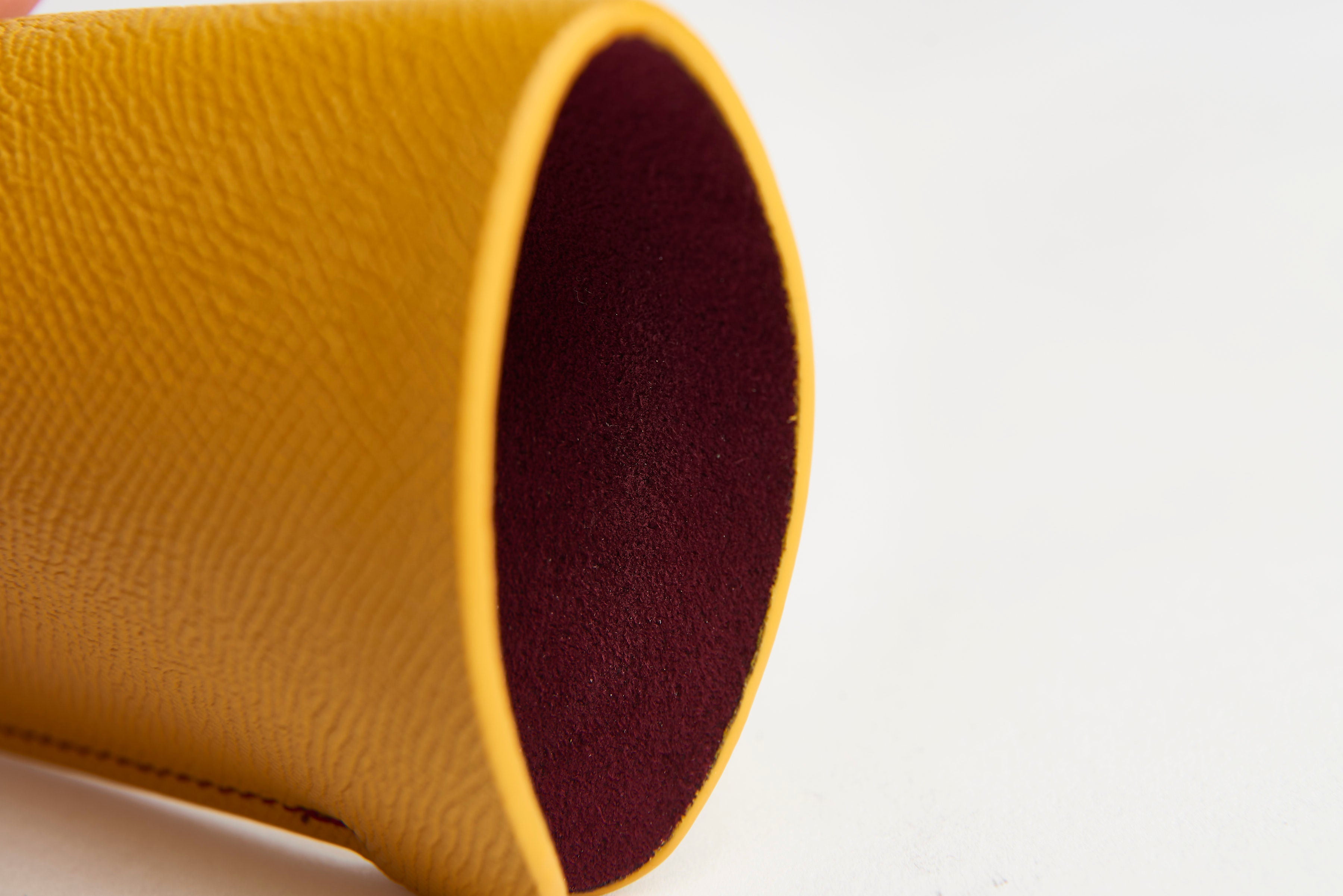 π‘ ASU Gold Epsom Leather Sunglass Case Holder