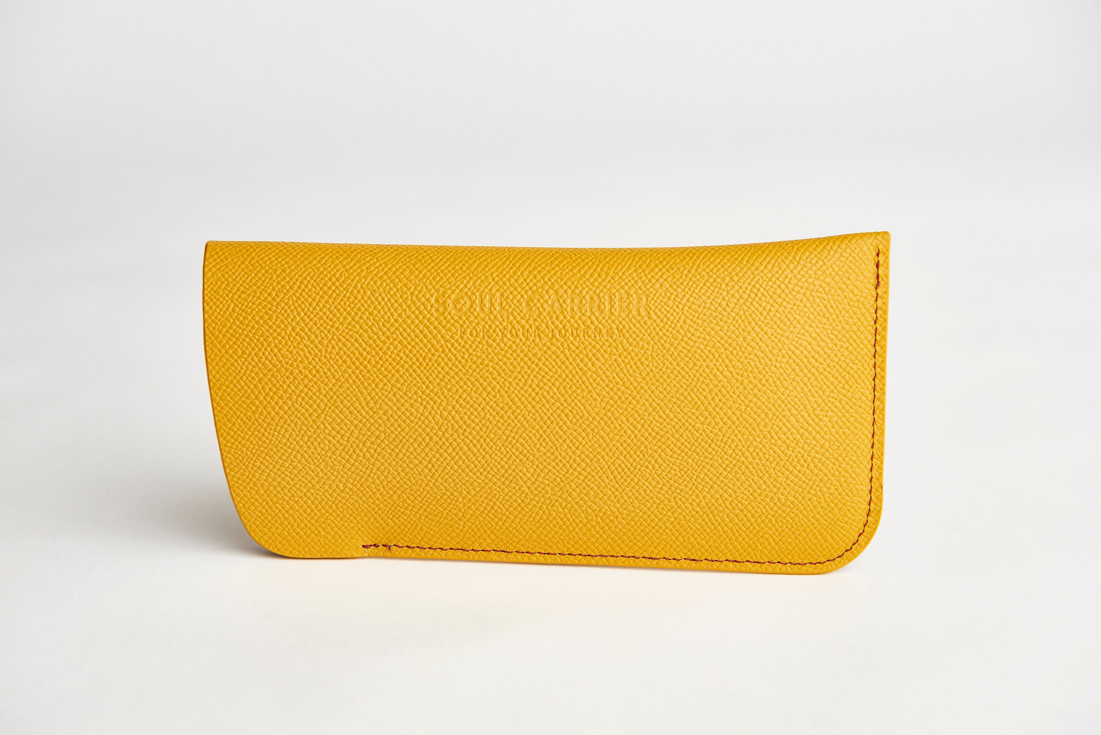 π‘ ASU Gold Epsom Leather Sunglass Case Holder