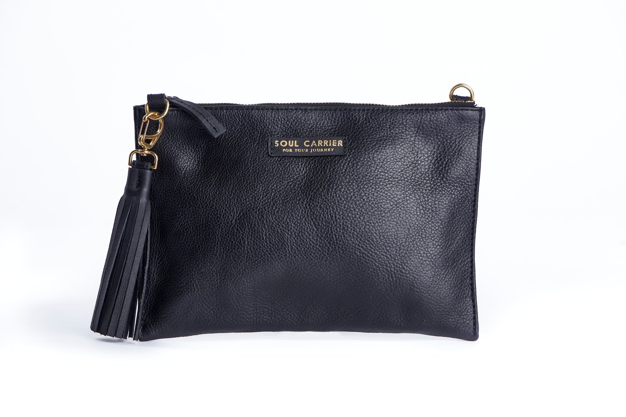 Clutchy Grained Leather Clutch