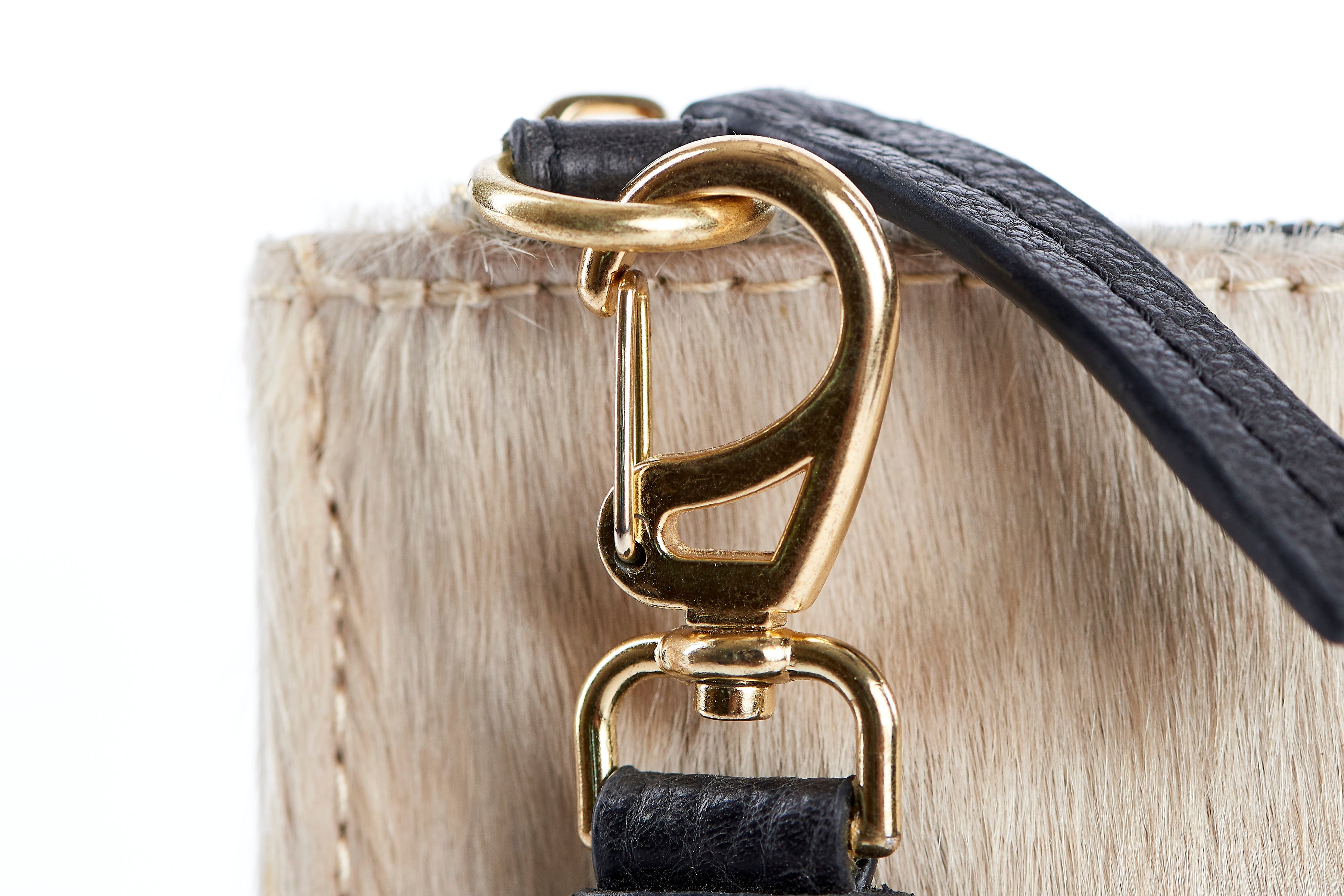 Blonde Cowhide Clutch