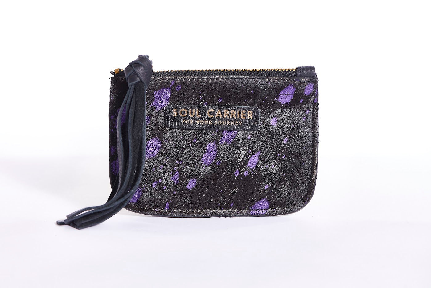 Desert Rain Purple on Black Cowhide Card Purse – SOUL CARRIER