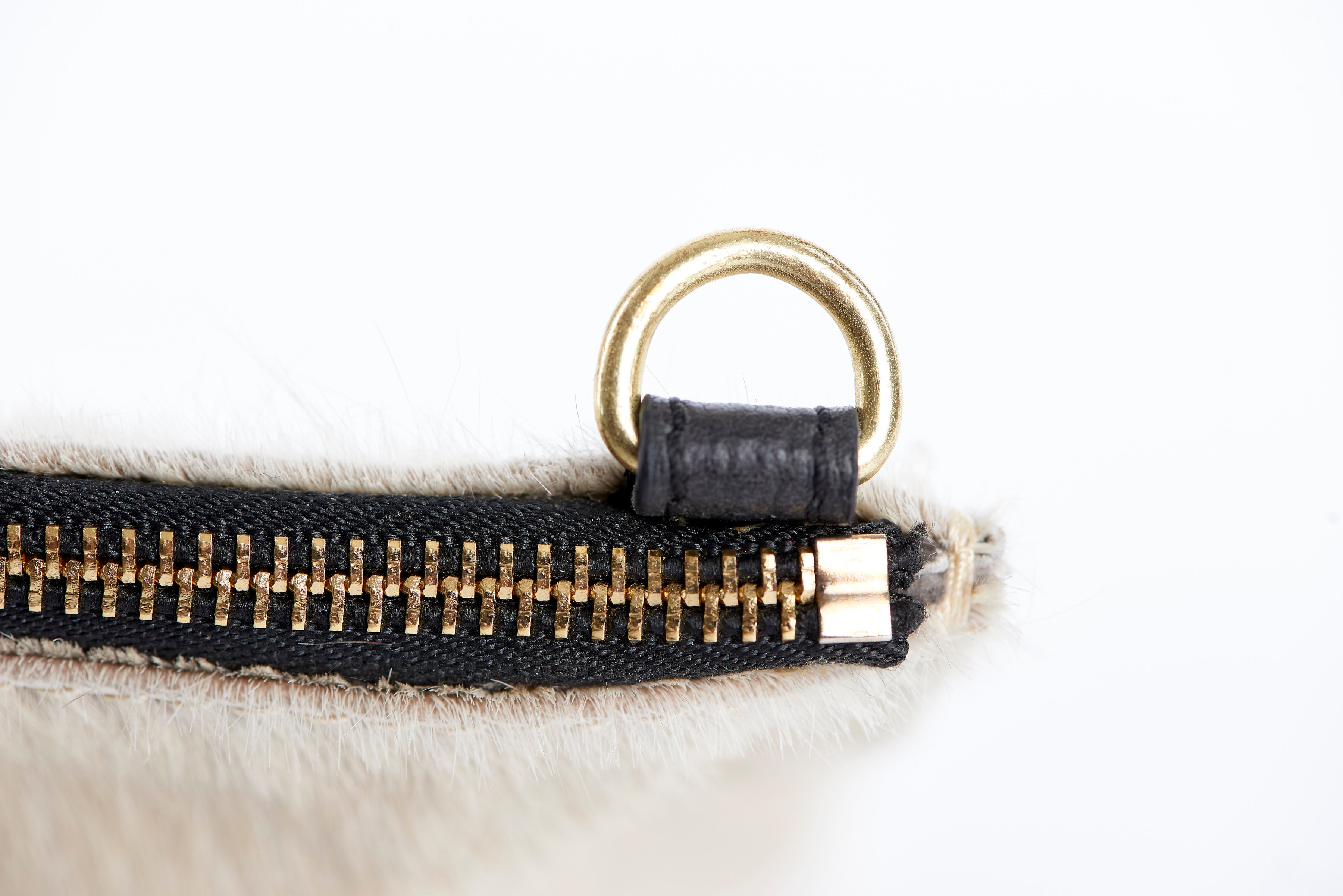 Blonde Cowhide Clutch