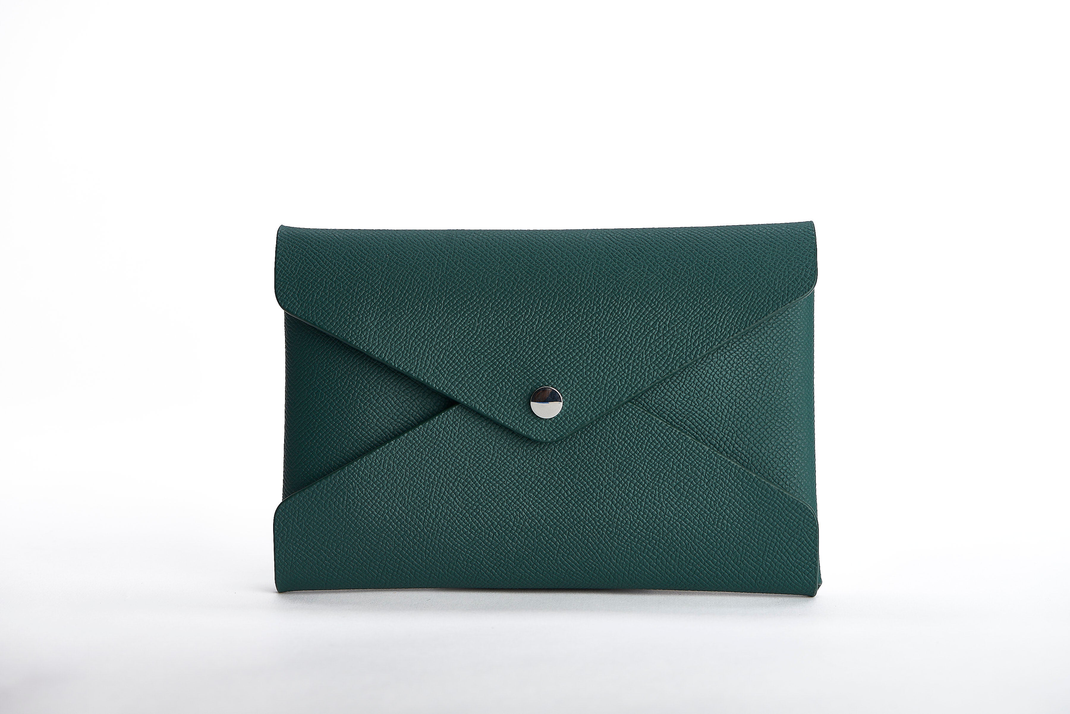 The Pochette Clutch - Hunter Green