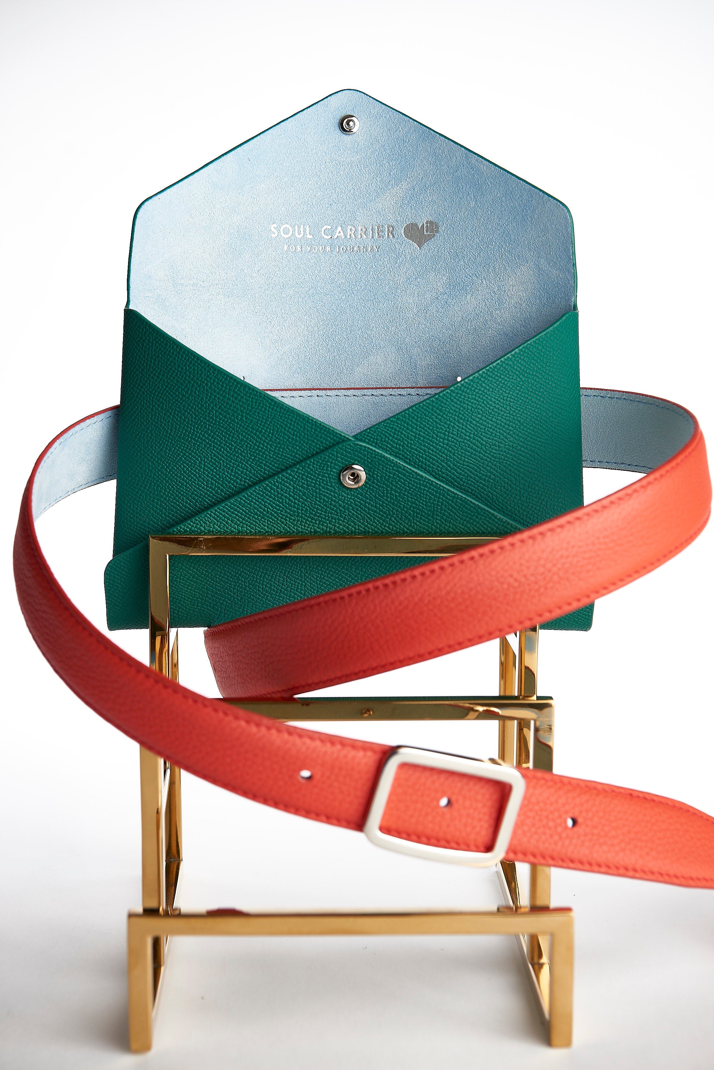 The Pochette Clutch - Hunter Green