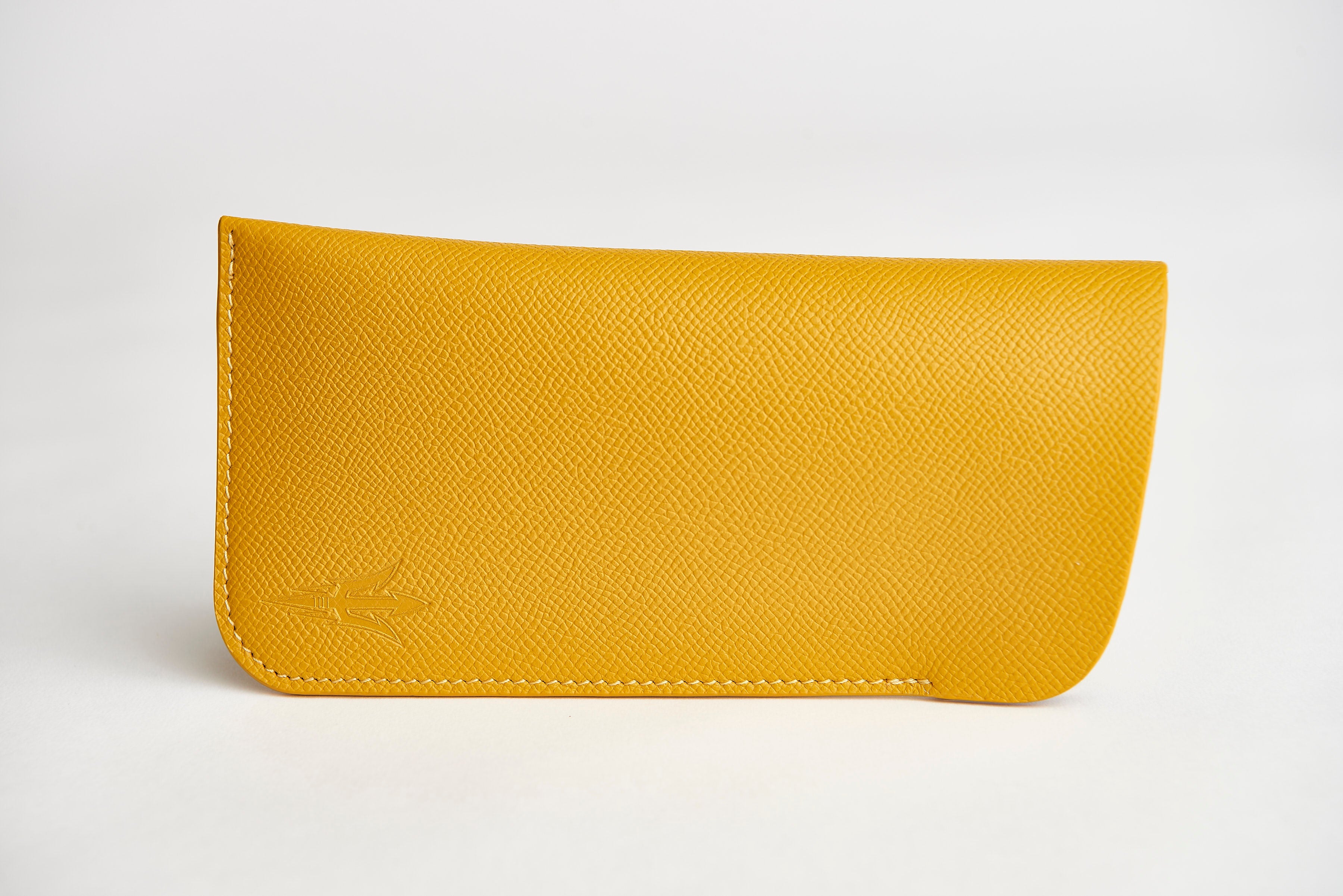 🟡 ASU Yellow Epsom Leather Sunglass Case Holder