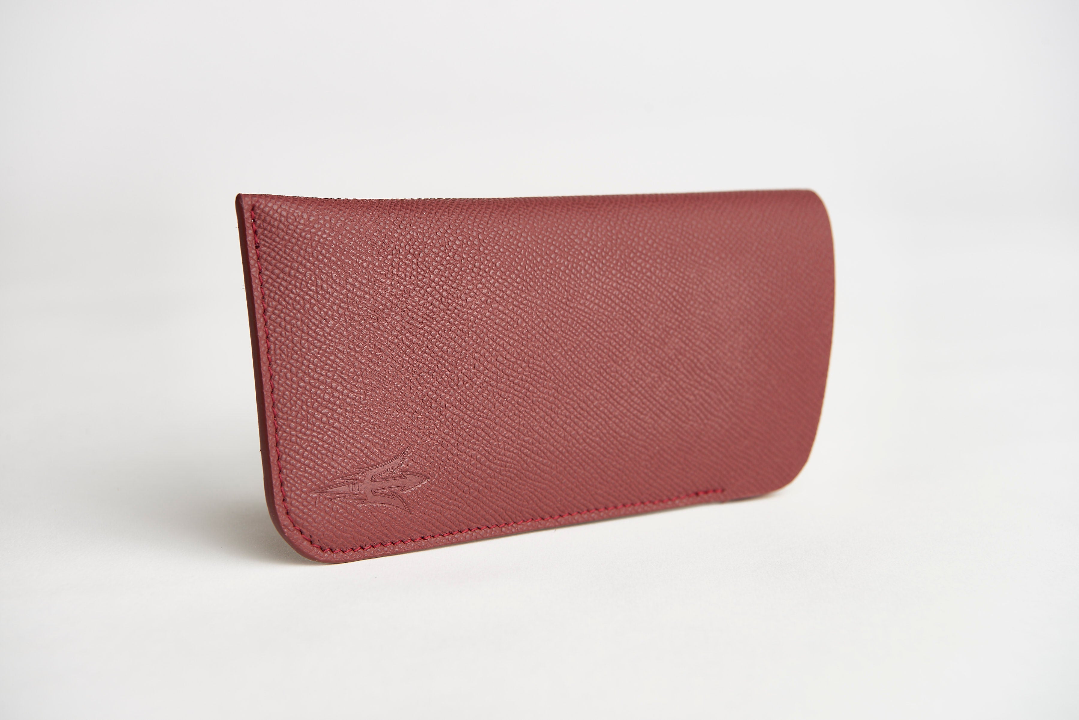 🔴 ASU Maroon Epsom Leather Sunglass Case Holder