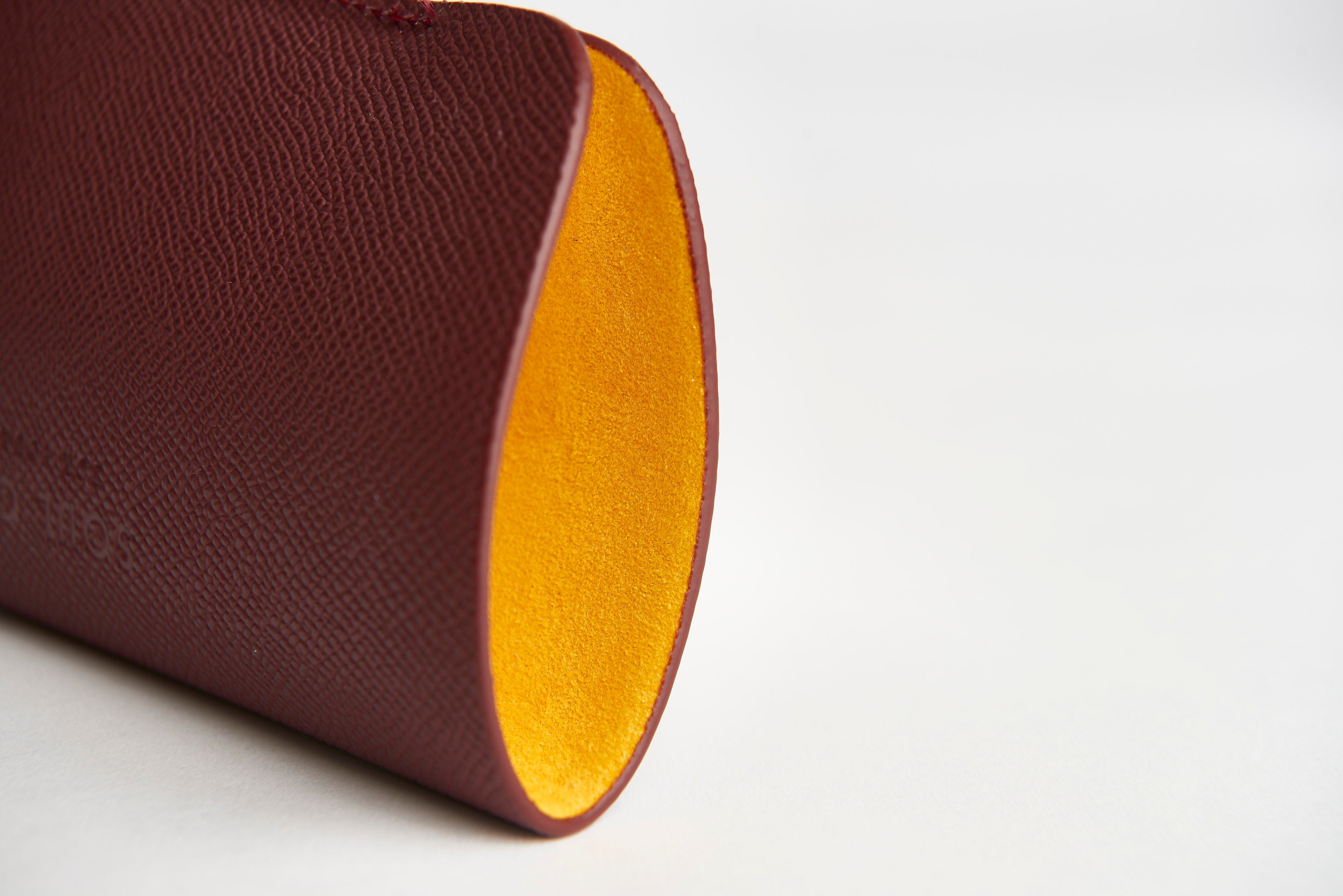 🔴 ASU Maroon Epsom Leather Sunglass Case Holder