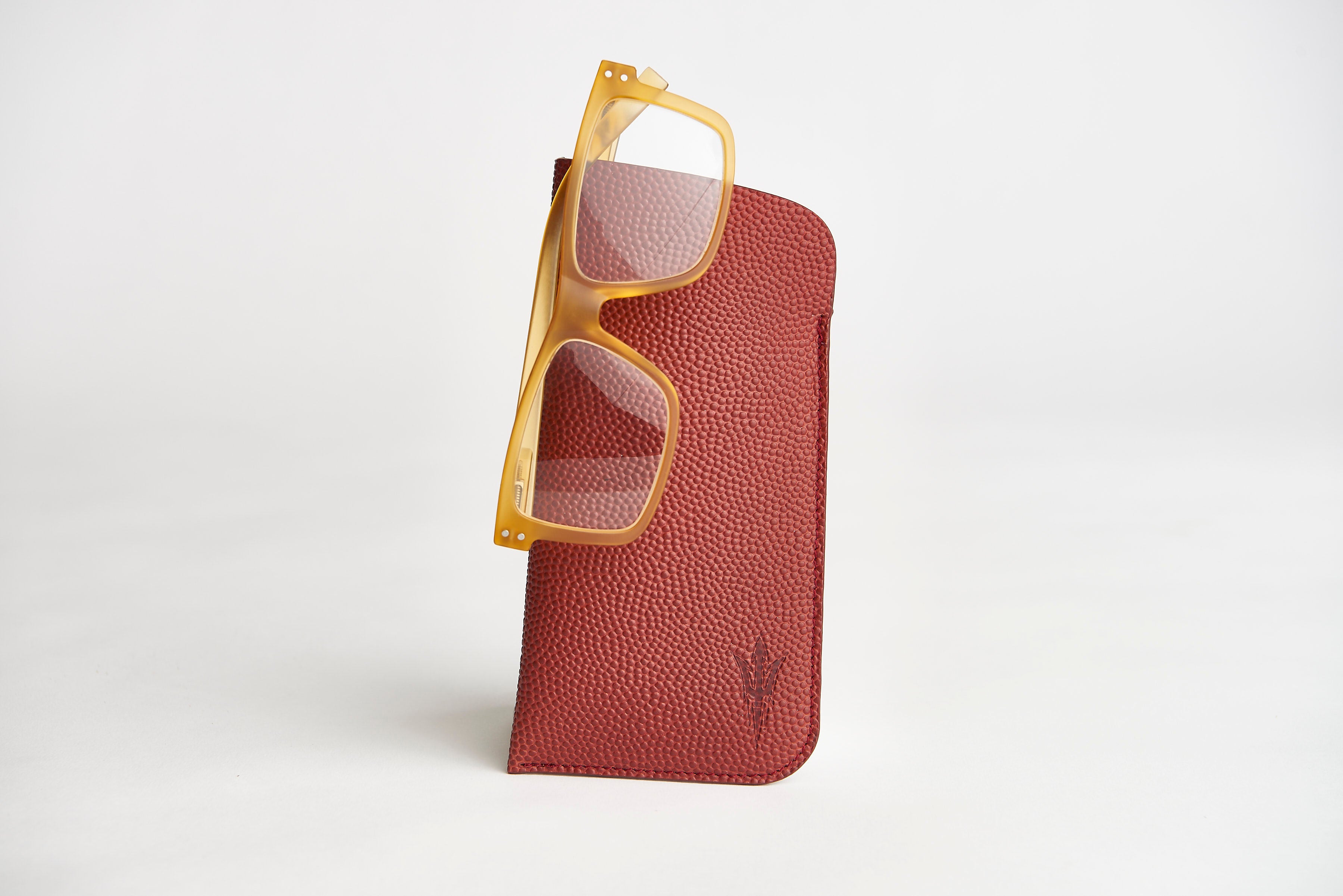 🏈 ASU Football Leather Sunglass Case Holder