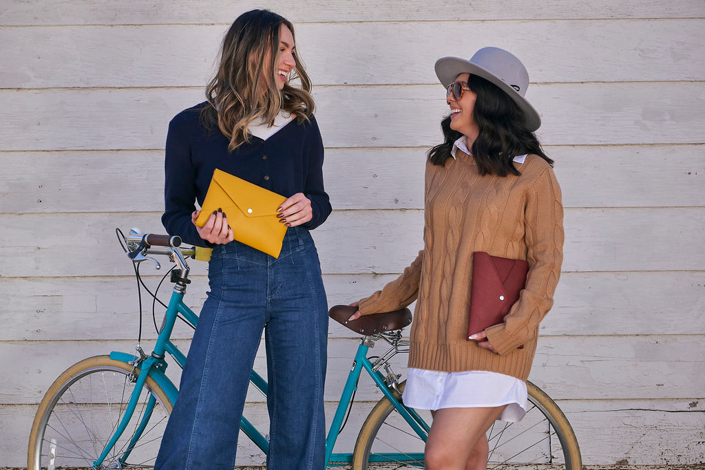 Soul Carrier x ASU Gold Epsom Leather Clutch