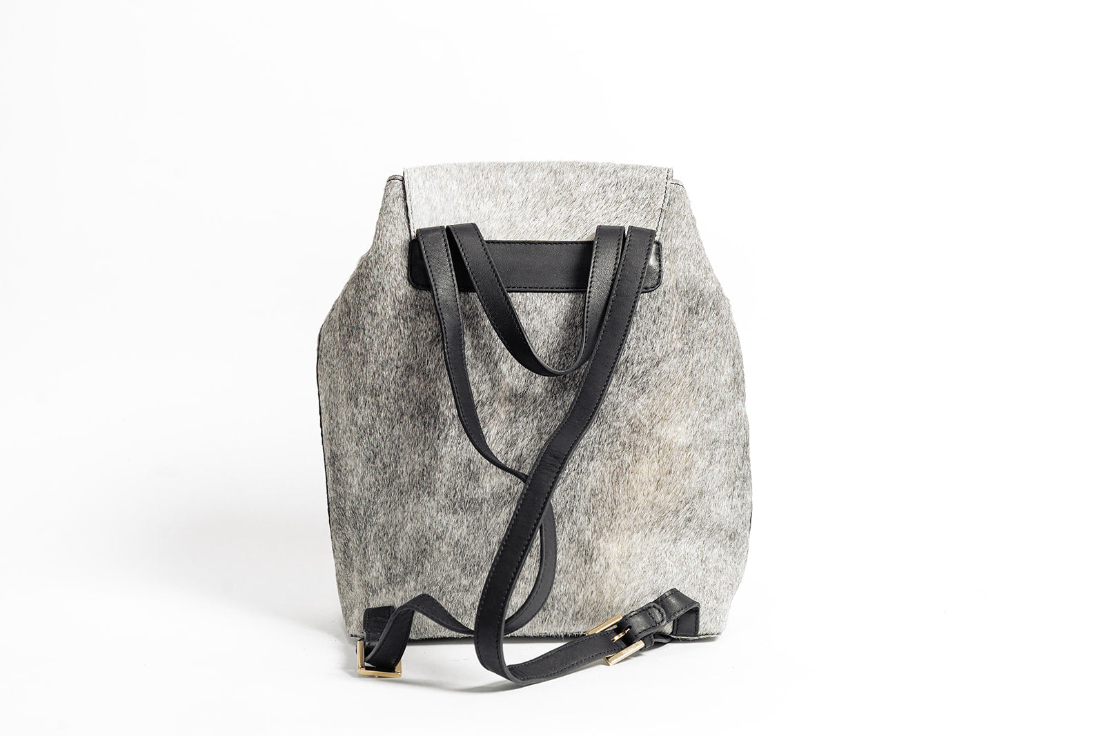 Black & White Cowhide Back Pack