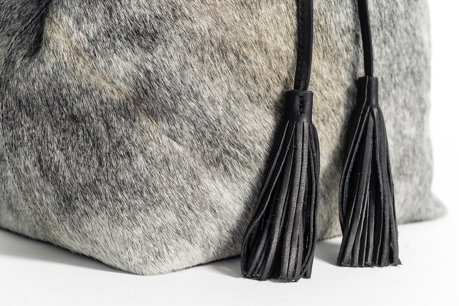 Black & White Cowhide Back Pack